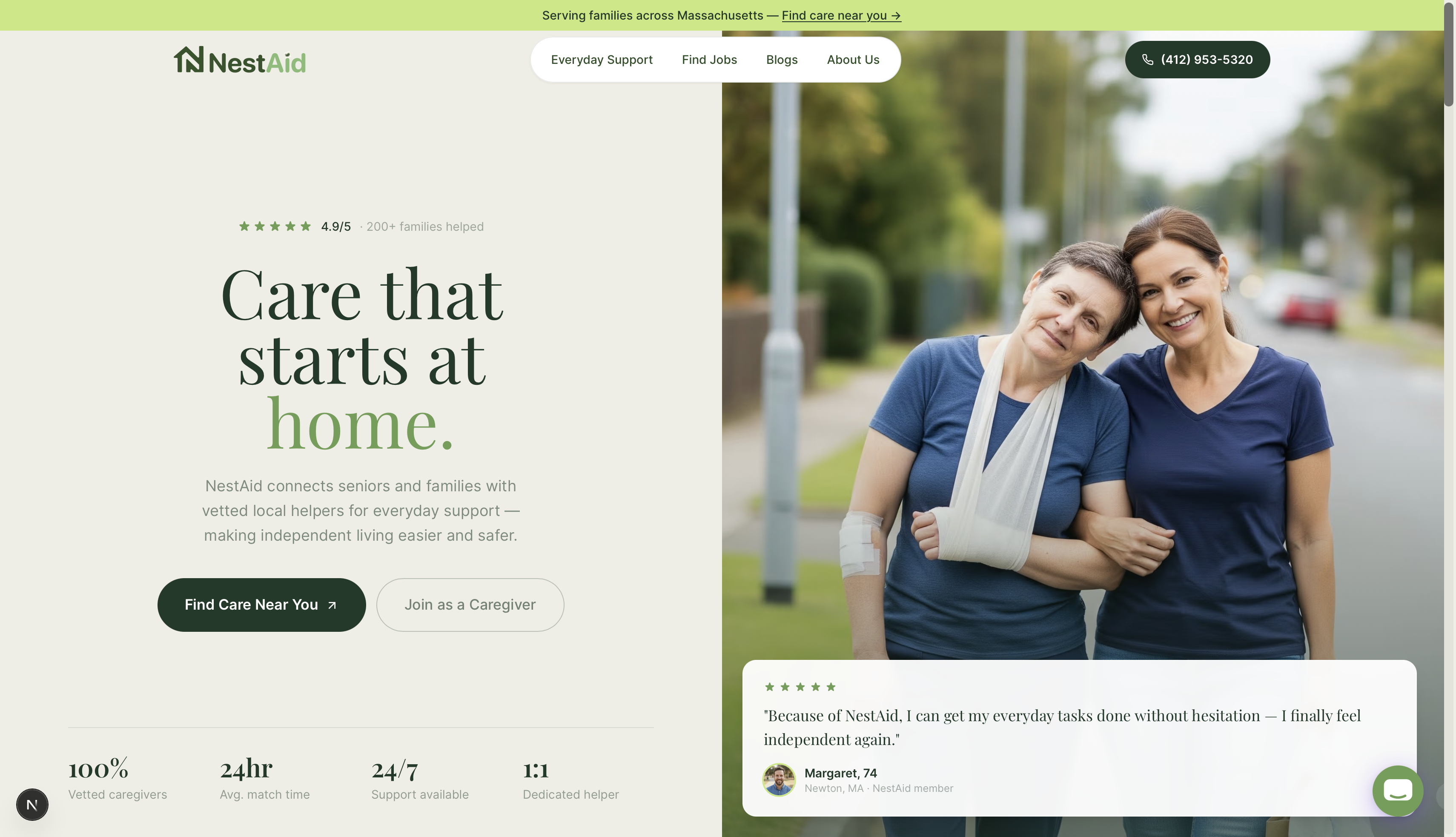 NestAid original B2C website